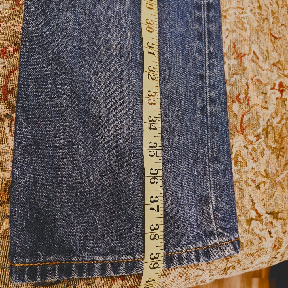 Levi's Men's 517 Bootcut Mid Rise Regular Fit Boot Cut Jeans - Dark Stonewash - Picture 9 of 10